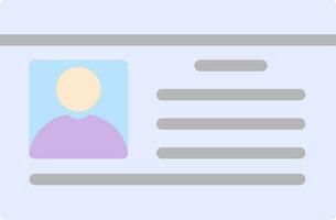 Id Card Vector Icon Design