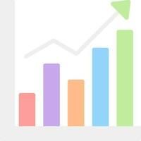 Bar CHart Vector Icon Design