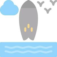 Surfboard Vector Icon Design