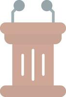 Tribune Vector Icon Design