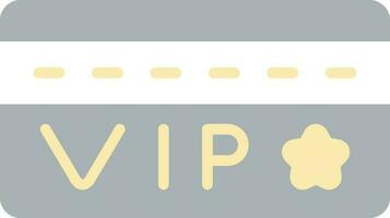 Vip Card Vector Icon Design