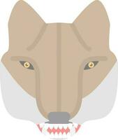 diseño de icono de vector de lobo
