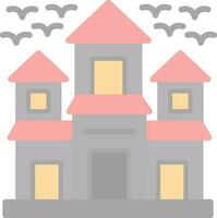 Haunted House Vector Icon Design