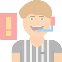 Referee Vector Icon Design