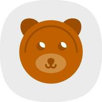 diseño de icono de vector de oso