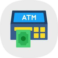 Atm Machine Vector Icon Design