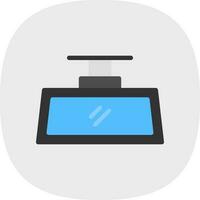 Rearview Mirror Vector Icon Design