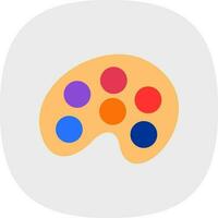 Paint Palette Vector Icon Design