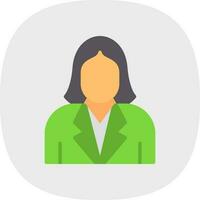 Female Employee Vector Icon Design