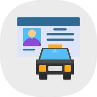 Driver License Vector Icon Design