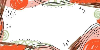 abstract hand drawn banner background vector