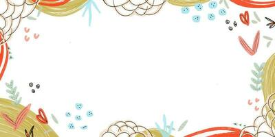 abstract hand drawn banner background vector