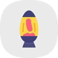 Lava Lamp Vector Icon Design