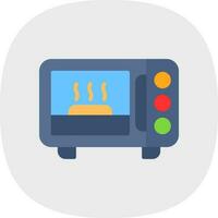 Microwave Oven Vector Icon Design