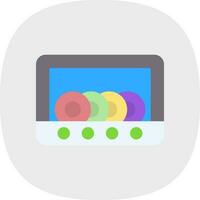 Dish Washer Vector Icon Design