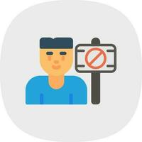 Protester Vector Icon Design