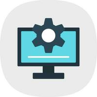 Monitor Vector Icon Design