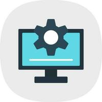 diseño de icono de vector de monitor