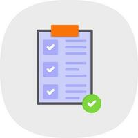 Completed Task Vector Icon Design