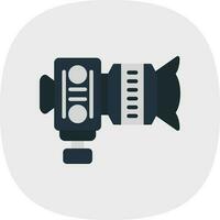 Dslr Camera Vector Icon Design