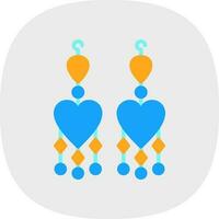 Earrings Vector Icon Design