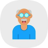 Old Man Vector Icon Design