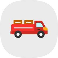 Pickup Truck Vector Icon Design