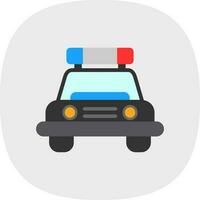 Police Car Vector Icon Design