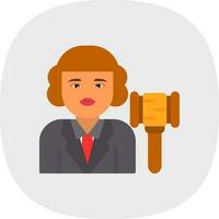 Judge Vector Icon Design