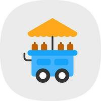 Food Cart Vector Icon Design