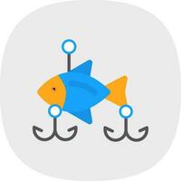 diseño de icono de vector de cebos de pesca