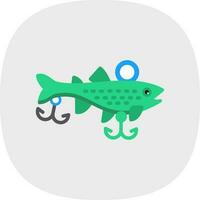 diseño de icono de vector de cebos de pesca