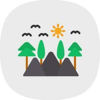 diseño de icono de vector de paisaje