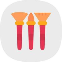 Makeup Brushes Vector Icon Design