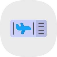 Plane Ticket Vector Icon Design