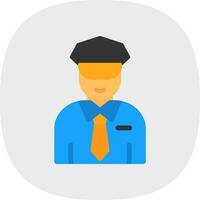 Security Guard Vector Icon Design