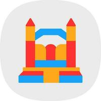Bouncy Castle Vector Icon Design
