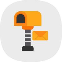 Postbox Vector Icon Design