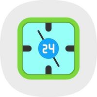 Diseño de icono de vector de 24 horas