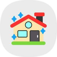 Clean House Vector Icon Design