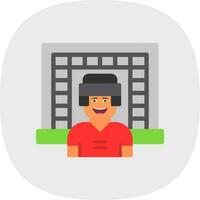 Goalkeeper Vector Icon Design