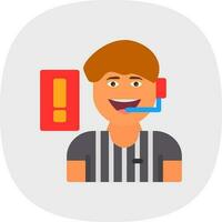 Referee Vector Icon Design