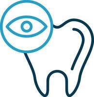 diseño de icono de vector de chequeo dental