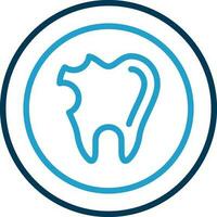 caries vector icono diseño