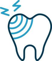 Broken Tooth Vector Icon Design