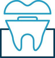 Dental Crown Vector Icon Design