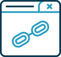 Web Link Vector Icon Design