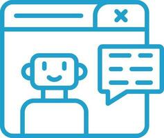 Chatbot Vector Icon Design