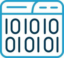 Binary Code Vector Icon Design