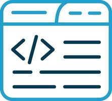 Web Coding Vector Icon Design